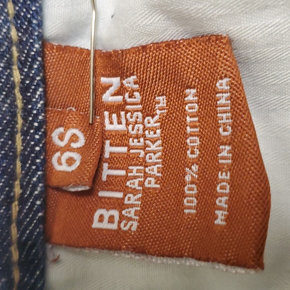 Bitten by Sarah Jessica Parker blue Jeans size 6S - Picture 5 of 6